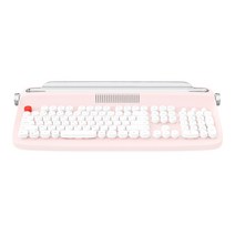 엑토 레트로 블루투스 멀티페어링 풀배열 무선키보드, 일반형, 핑크, B503