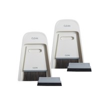 베리구즈 미니 빗자루 쓰레받기 세트 화이트, 2세트