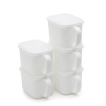핸디 캐니스터 화이트 800ml, 5개, 단품