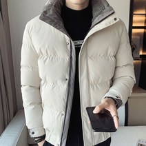 겟잇블루 남성용 스탠드 칼라 숏 다운 재킷