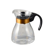 하리오 로빈 티포트 NRF-3B, 투명 + 블랙 + 금색, 300ml