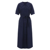 비엔엑스 빅 카라 H라인 원피스