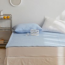 아이르 마이데이 솔리드 워싱 누비이불 겸 패드, 블루에이드