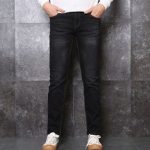 팬츠하우스 남성용 빅사이즈 슬림일자 스판워싱 청바지