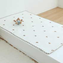 아솜느 유아용 냉감 듀라론 여름 베이직 패드, 곰돌이, 1개