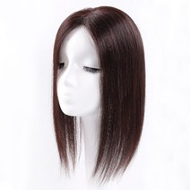 하이유니 인모 정수리 정가르마 부분 가발 40cm, 모카브라운, 1개