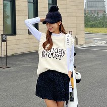 패션풀 GOLF F 썬데이 루즈핏 니트 베스트 28909