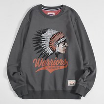 마켓A 인디언 프린팅 맨투맨