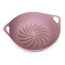 파스텔톤 실리콘 다용도 에어프라이팟 용기, 다크핑크, 1개
