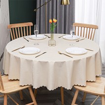 에어 엔틱 디자인 원형 식탁보, TYPE E, 140cm