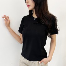 가비진 여성용 반팔 기본 티셔츠