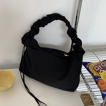 드방스 드로 스트링 캔버스 숄더백