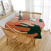 페어링 북유럽풍 모란디컬러 린넨 식탁보, ZB303, 6인용(140 x 230 cm)