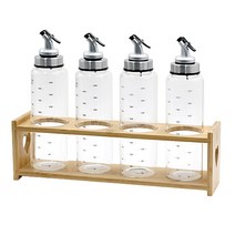 티도요 퓨어러 오일병 500ml 4p +하트 4구 거치대, 1세트