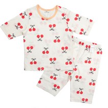 메이키즈 아동용 오가닉 꼬마체리 7부 쟈가드 실내복