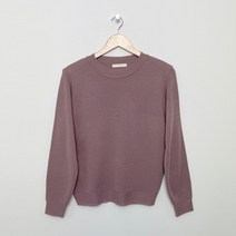 플랜데이 여성용 9컬러 데일리 무지 라운드넥 긴팔 니트