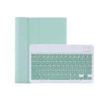 디플 애플펜슬수납가능 다이어리형 태블릿PC 케이스 + 블루투스 키보드 T11B, 민트