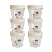 베이비앤아이 토리 트라이탄 이유식 보관용기 170ml x 3p 세트, 버터크림, 2세트