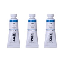 신한에쎈스 아크릴 컬러 물감 Tube A 시리즈 피콕 블루 3p, 1색, 50ml