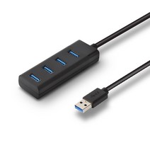 넥스트유 USB3.0 4포트 USB허브 NEXT-634U3, 블랙