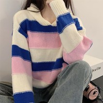 루나걸 여성용 테이크 오버핏 후드 니트