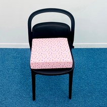 바니키즈 유아 용 키높이조절 방석 의자 35 x 35 x 8 cm, 핑크