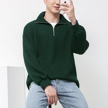 단군 남성용 골지 아노락 반집업 니트 맨투맨