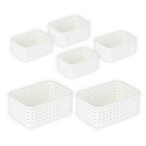 마이스타일 직T 바스켓 1호, 화이트, 6개