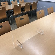 테이블 가림막, 투명