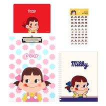 페코짱 클립보드 문구세트, 1세트, 핑크페코(클립보드)