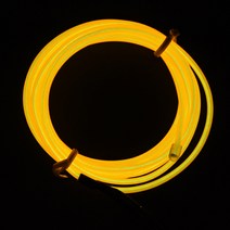 파티해 EL 와이어줄 2m + 인버터, 옐로우, 1개