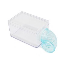 작은 햄스터용 투명 목욕통 화장실 은신처 1구 측면, 랜덤발송, 1개