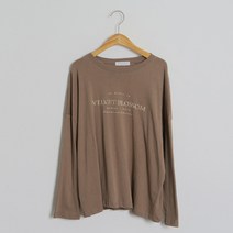 여성용 벨리 레터링 티셔츠