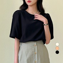 베러스윗 여성용 라운드넥 쉬폰 블라우스