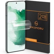 신지모루 스크래치 복원 고광택 코팅 풀커버 액정 보호 필름 2p 세트, 1세트