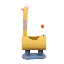 PETCA 고양이 스크래쳐 캣타워 장난감, 닭(엘로우), 1개