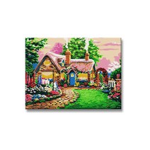 인디홈 초보자용 DIY 보석 십자수 명화 제작 키트, WC09, 1세트