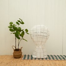 바자르 생활형 방수 선풍기커버, 체크 레터링