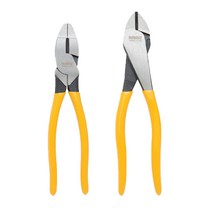 디월트 그립아머 롱노즈 펜치 240mm DWHT70797 + 그립아머 니퍼 183mm DWHT70793, 1세트