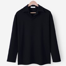 단군 남성용 링클프리 트임 카라 긴팔 티셔츠 LWT121