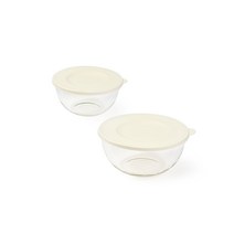 글라스락 내열 강화유리 이지캡 믹싱볼 2종 세트, 믹싱볼 1L + 2L