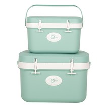 리빙오보제 캠핑 아이스박스 11L + 25L 세트, 11L+25L SET, 민트