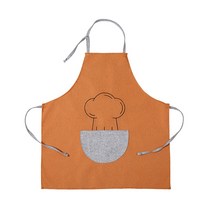 모벨리 린넨 주방 앞치마, 오렌지, 1개