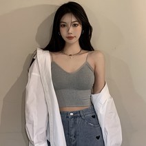 포플러앤씨 레디스 탑 끈 니트