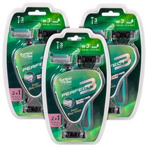 포멀비 포맨 퍼펙트 3 휴대용 일회용 면도기 3중날 보너스팩 3개, 3개입