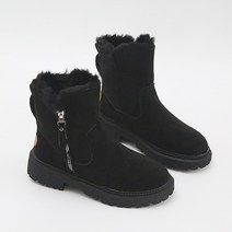 잭앤질 여성용 털안감 하프 부츠 JD2725