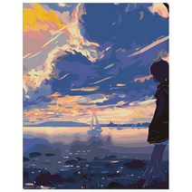 로디즌 DIY 명화그리기 세트 40 x 50 cm, 생각에 잠긴 소녀