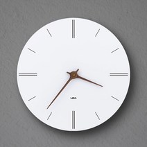 레토 우드 무소음 인테리어 벽시계 LLC-W07, 화이트