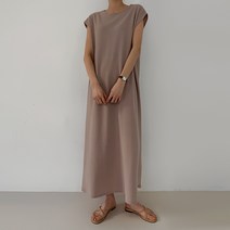 바블링브룩 여성용 루즈핏 데일리 나시 롱 원피스