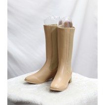 여성용 테일런 사이드 니트 스판 롱부츠